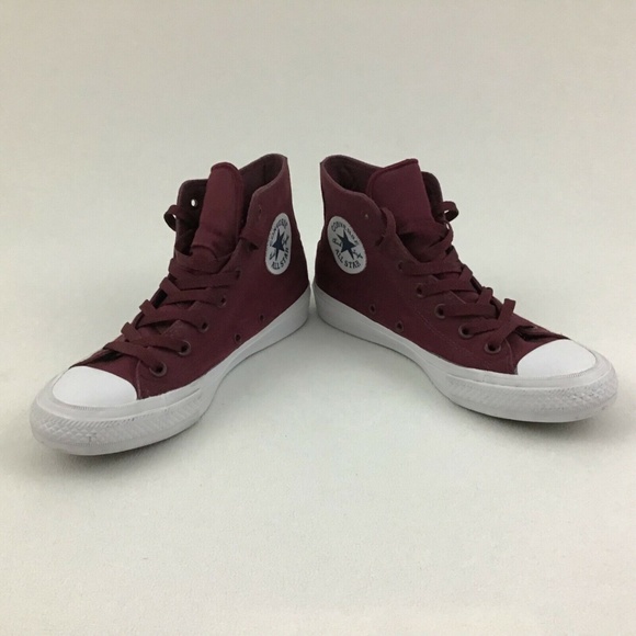 Men's Converse Chuck Taylor II Maroon Shoes 5.5 - Picture 2 of 8